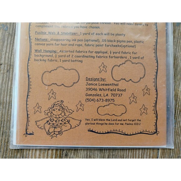 5/$25 Sew Crafty - Pattern #109 Floating On Cloud 9 Pattern 1995 - Picture 7 of 8